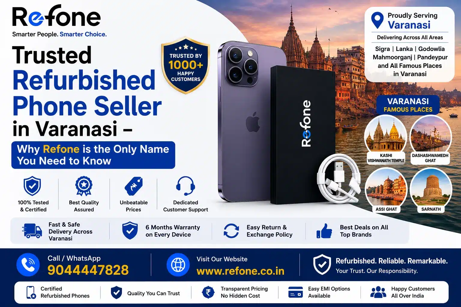 Trusted Refurbished Phone Seller in Varanasi – Why Refone is the Only Name You Need to Know