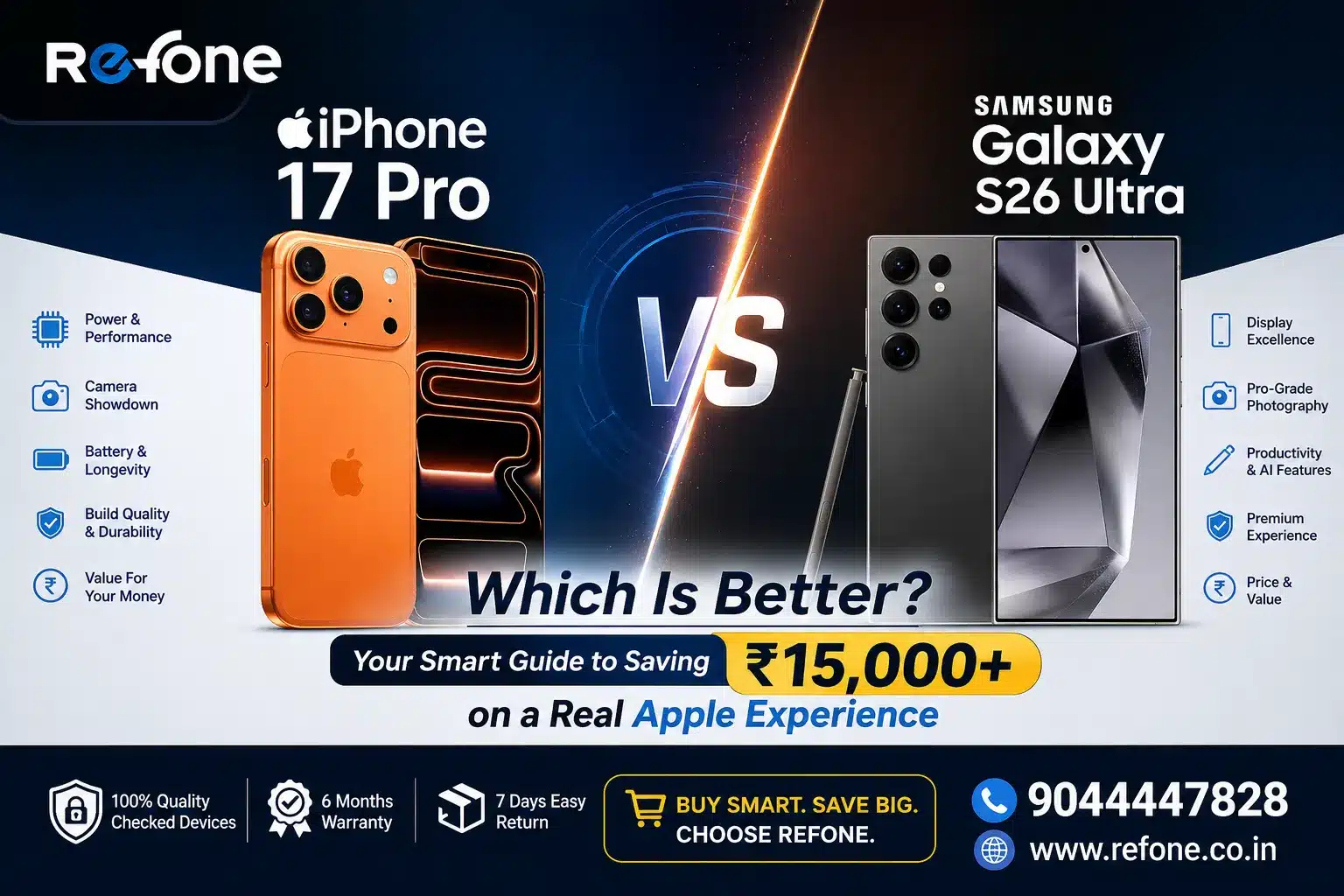 iPhone 17 Pro vs Samsung Galaxy S26 Ultra: Which Is Better for Indian Users in 2026?