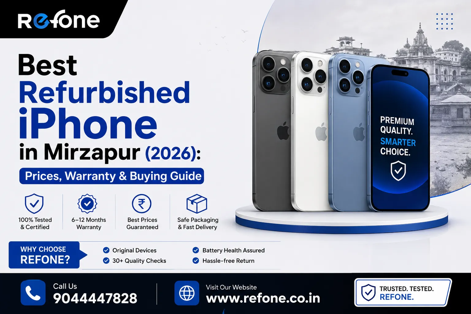 Best Refurbished iPhone in Mirzapur (2026): Prices, Warranty & Buying Guide