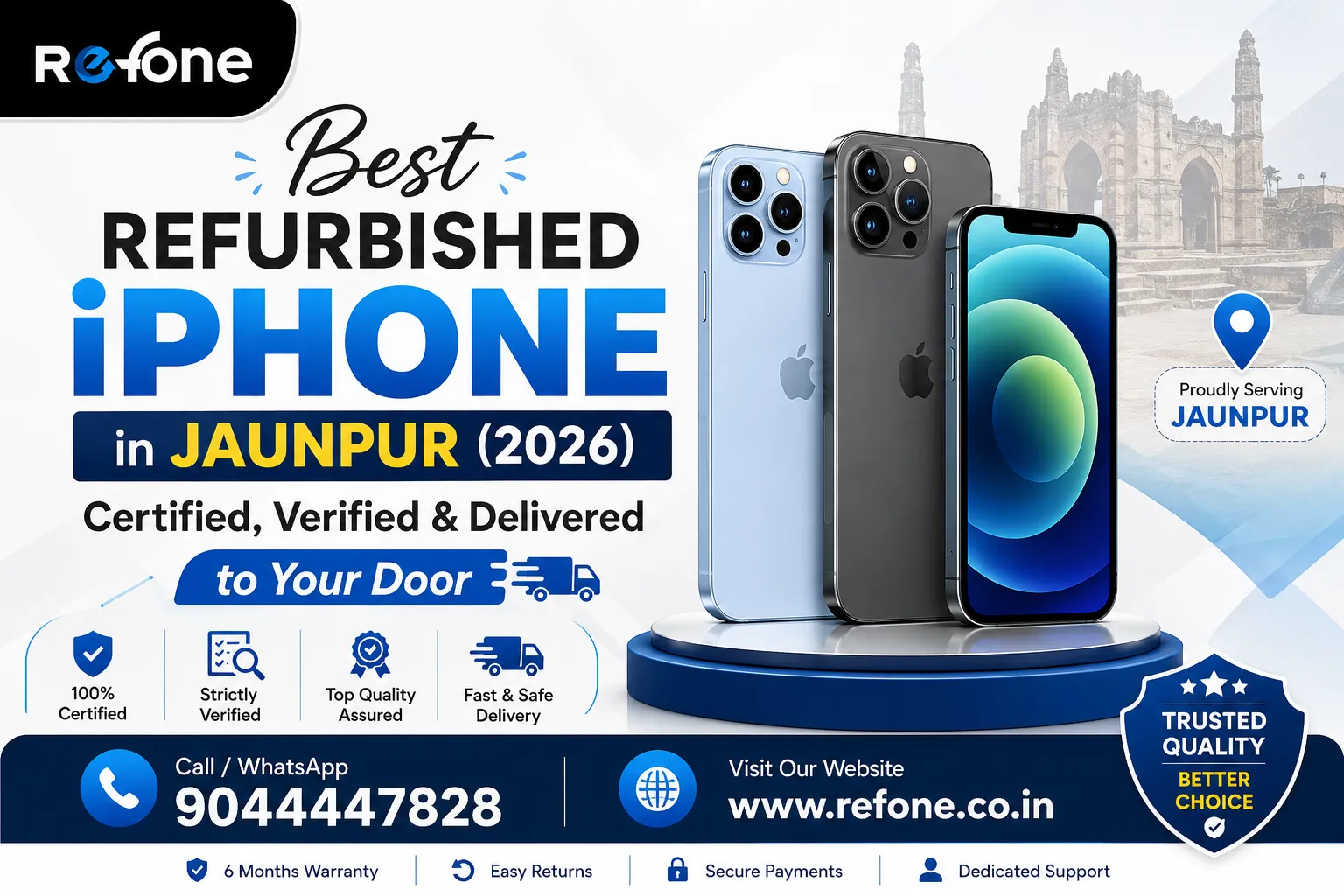 Best Refurbished iPhone in Jaunpur (2026): Certified, Verified & Delivered to Your Door