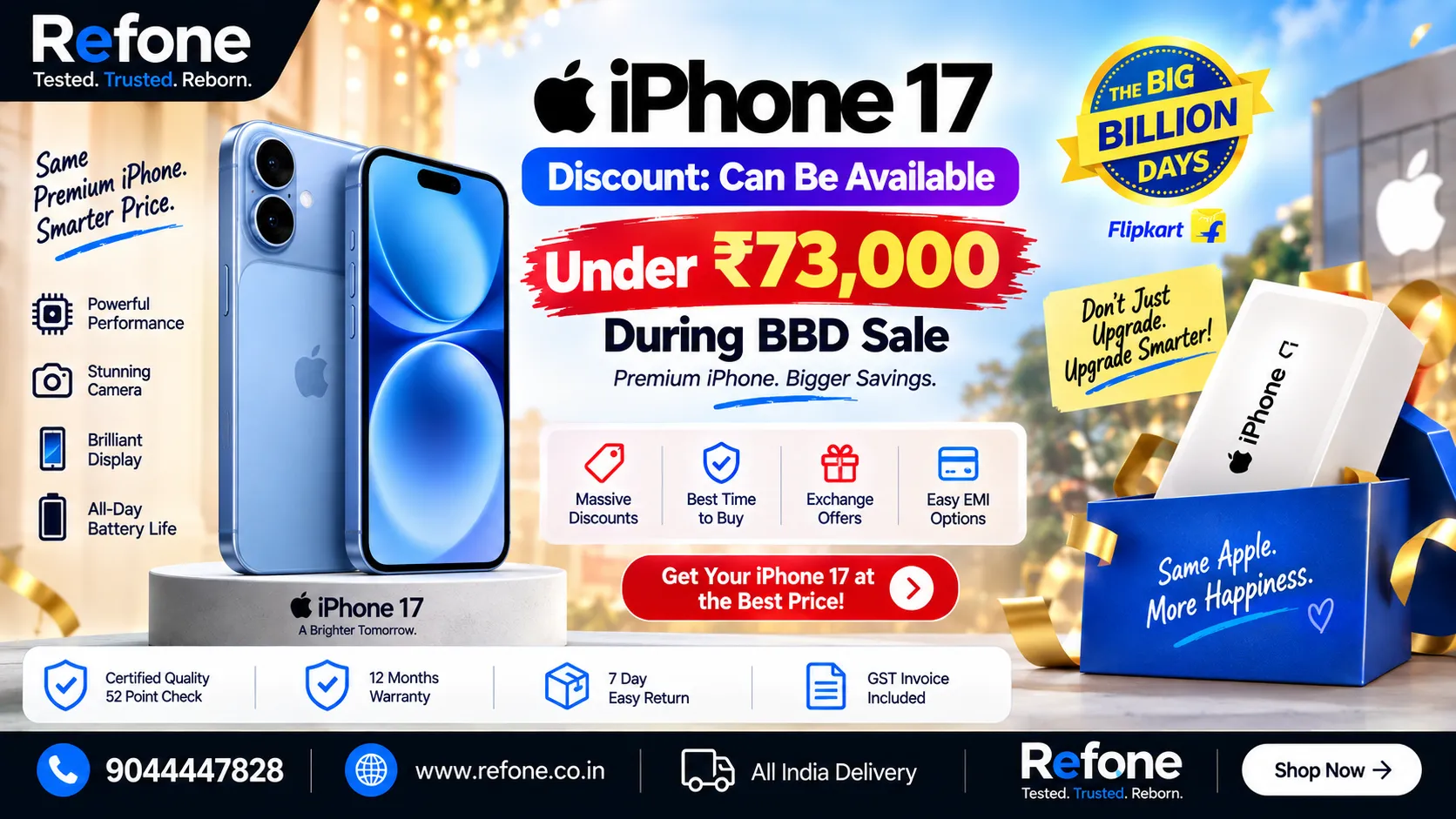 iPhone 17 Discount: Can Be Available Under ₹73,000 During BBD Sale