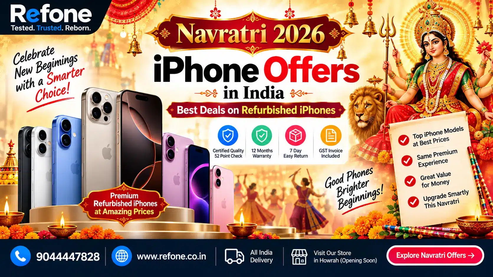 Navratri 2026 iPhone Offers in India: Best Deals on Refurbished iPhones