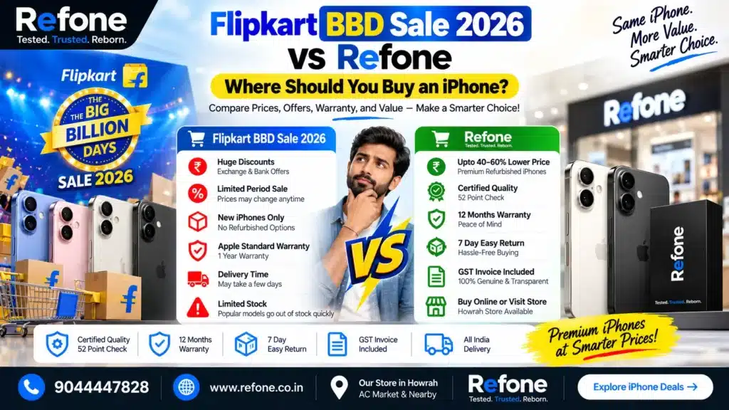 Flipkart BBD Sale 2026 vs Refone